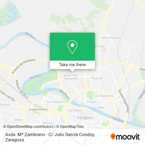 Avda. Mª Zambrano - C/ Julio García Condoy map
