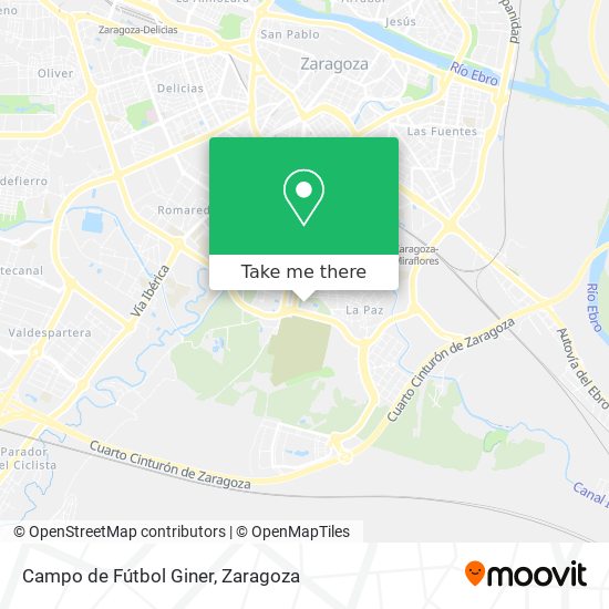 Campo de Fútbol Giner map