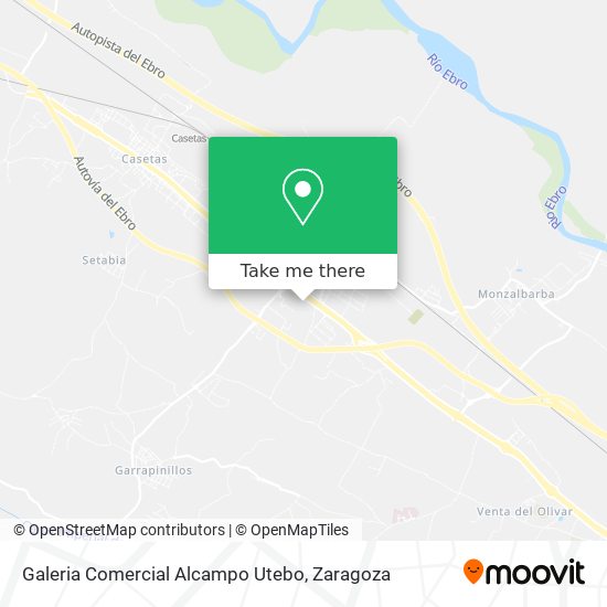 Galeria Comercial Alcampo Utebo map