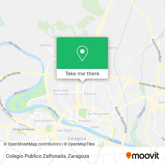 mapa Colegio Publico Zalfonada