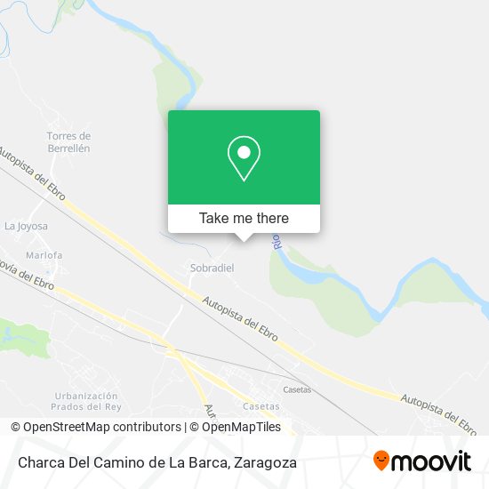 Charca Del Camino de La Barca map