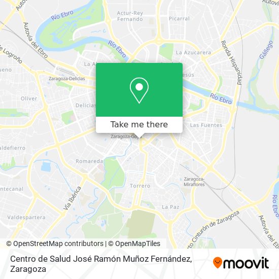 mapa Centro de Salud José Ramón Muñoz Fernández