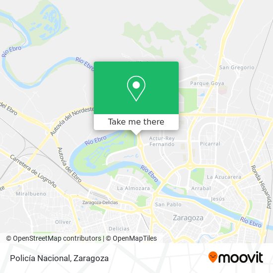 Policía Nacional map