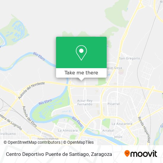 Centro Deportivo Puente de Santiago map