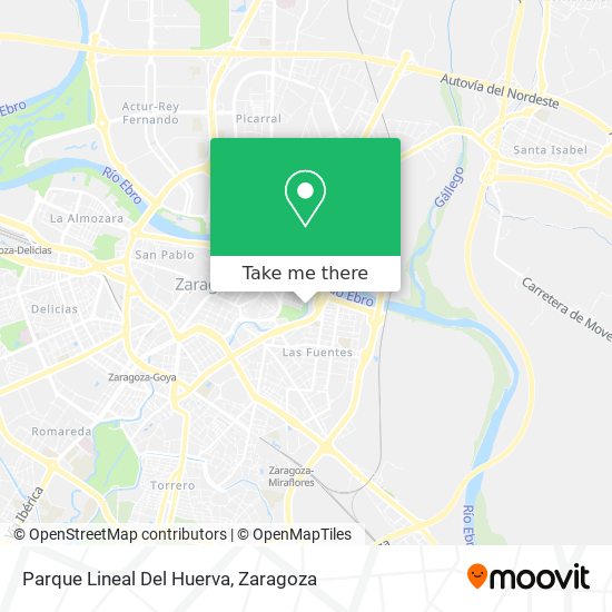 Parque Lineal Del Huerva map