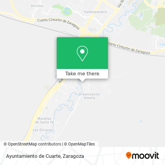 Ayuntamiento de Cuarte map