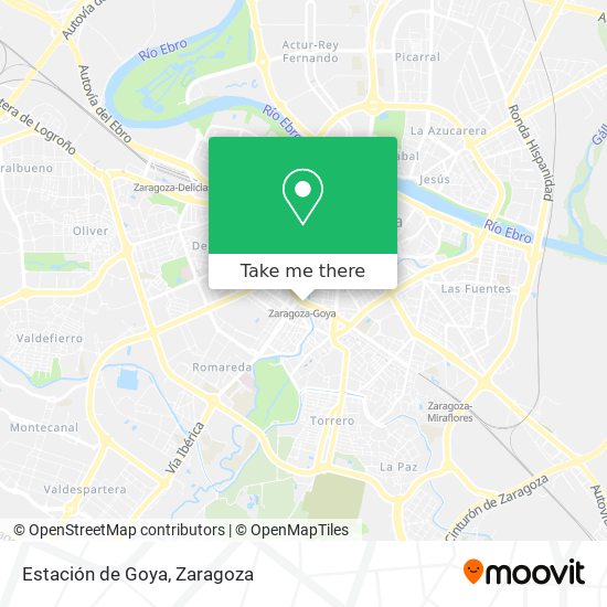 Estación de Goya map