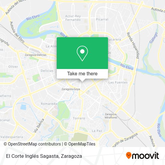 El Corte Inglés Sagasta map