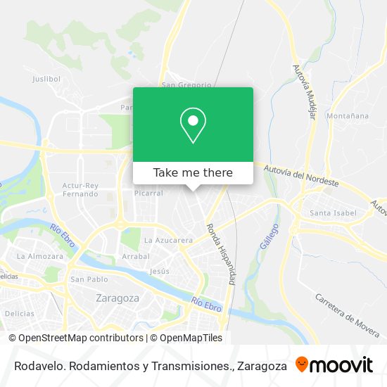 Rodavelo. Rodamientos y Transmisiones. map