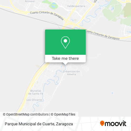 mapa Parque Municipal de Cuarte