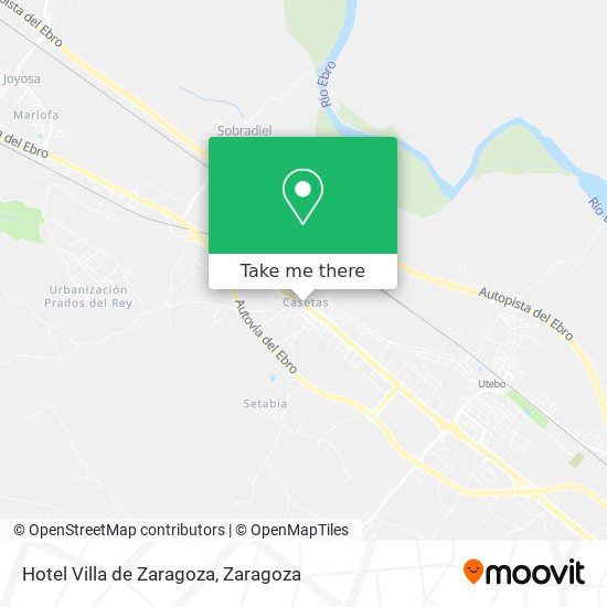 Hotel Villa de Zaragoza map