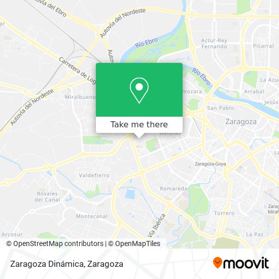 Zaragoza Dinámica map