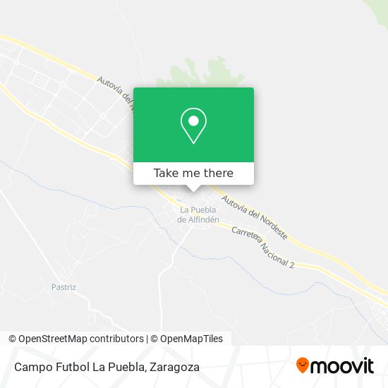 mapa Campo Futbol La Puebla