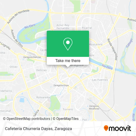 Cafetería Churrería Dayas map