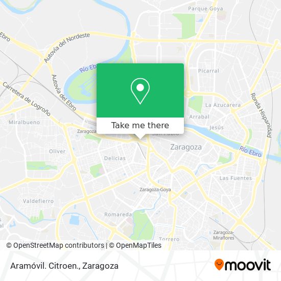 Aramóvil. Citroen. map