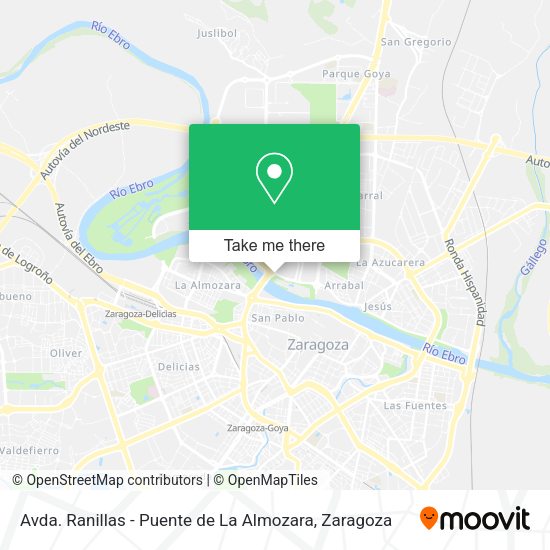 Avda. Ranillas - Puente de La Almozara map