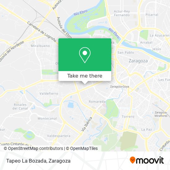 Tapeo La Bozada map