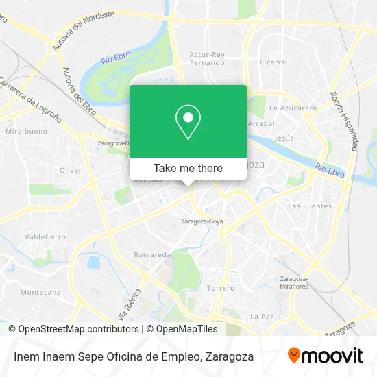 Inem Inaem Sepe Oficina de Empleo map