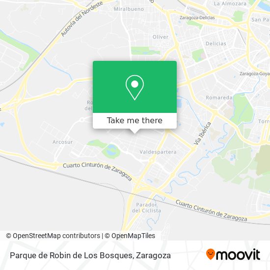 Parque de Robin de Los Bosques map