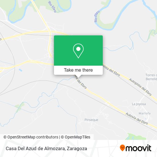 Casa Del Azud de Almozara map