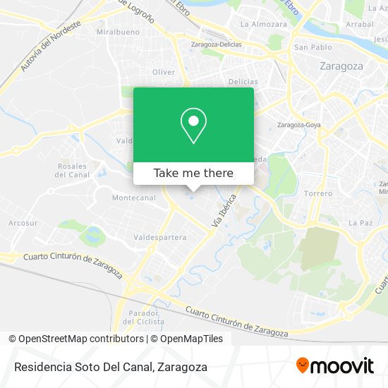 Residencia Soto Del Canal map