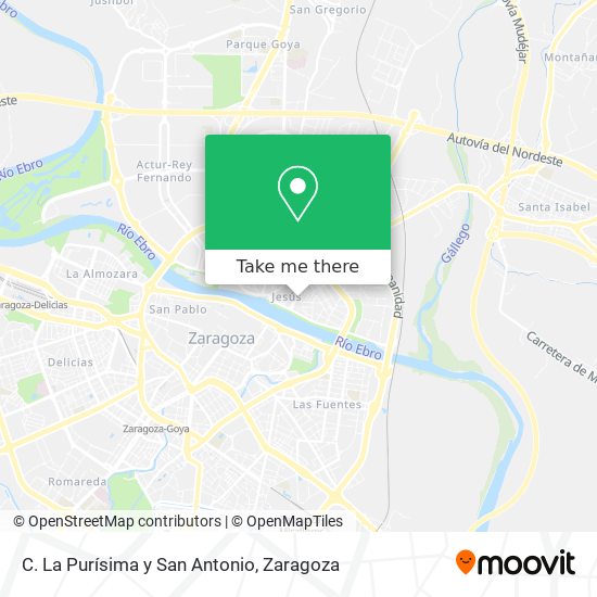 C. La Purísima y San Antonio map