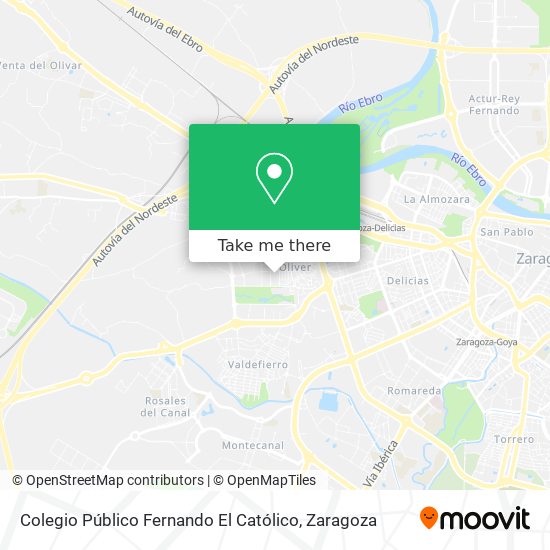 Colegio Público Fernando El Católico map