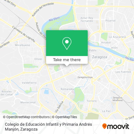 mapa Colegio de Educación Infantil y Primaria Andrés Manjón