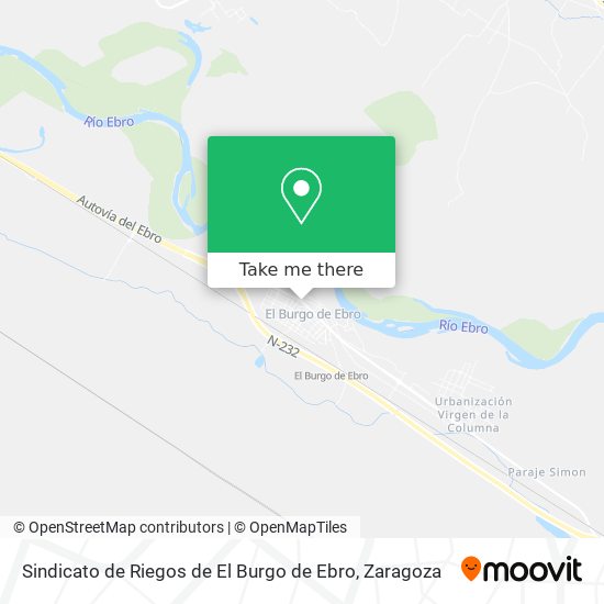 Sindicato de Riegos de El Burgo de Ebro map