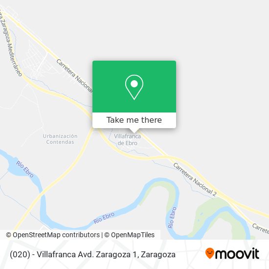 (020) - Villafranca Avd. Zaragoza 1 map