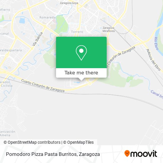 Pomodoro Pizza Pasta Burritos map
