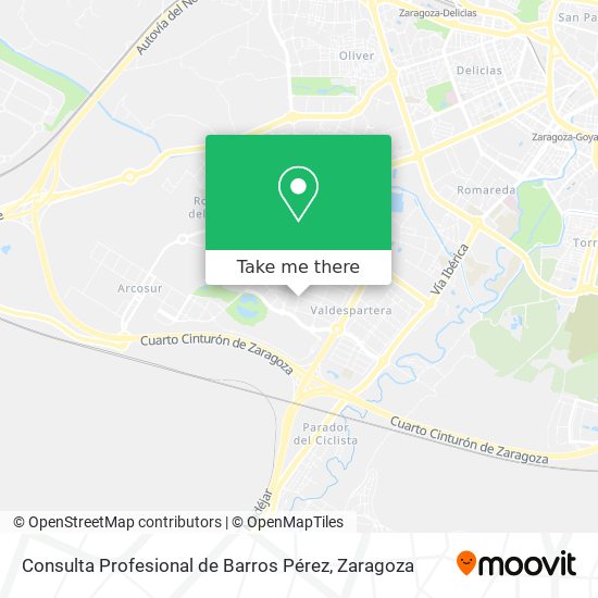 Consulta Profesional de Barros Pérez map