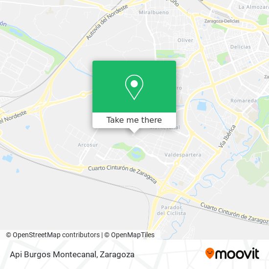 Api Burgos Montecanal map