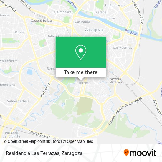 Residencia Las Terrazas map