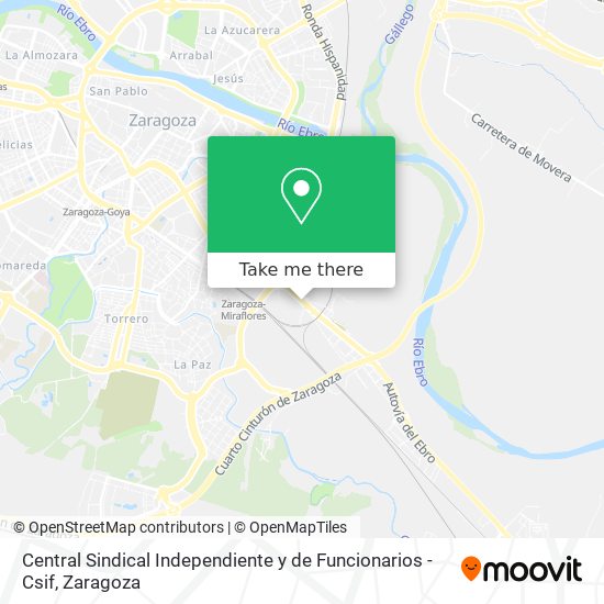 Central Sindical Independiente y de Funcionarios - Csif map