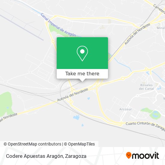 Codere Apuestas Aragón map