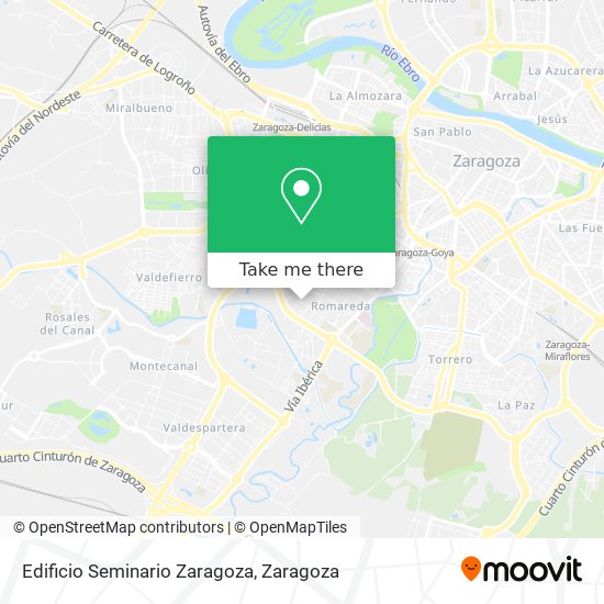 Edificio Seminario Zaragoza map