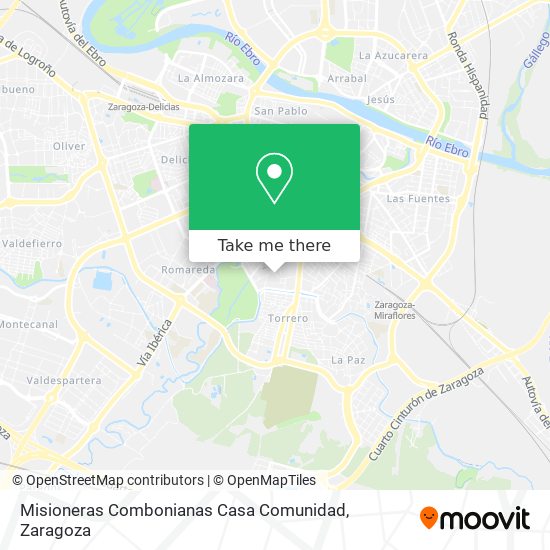 Misioneras Combonianas Casa Comunidad map