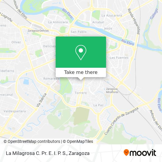 La Milagrosa C. Pr. E. I. P. S. map