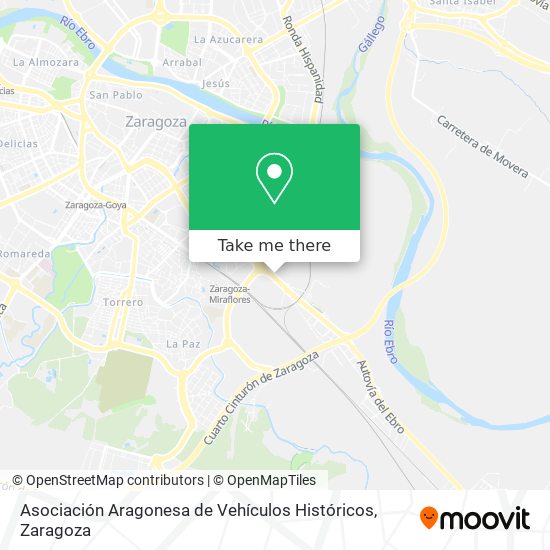 Asociación Aragonesa de Vehículos Históricos map