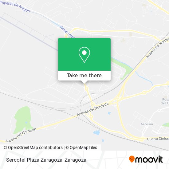 Sercotel Plaza Zaragoza map
