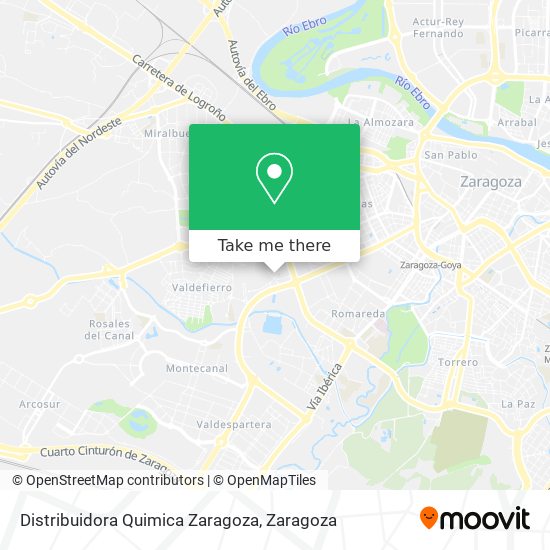 Distribuidora Quimica Zaragoza map