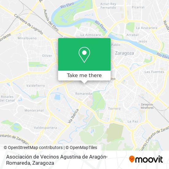 Asociación de Vecinos Agustina de Aragón-Romareda map