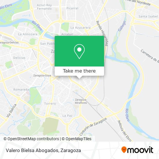 Valero Bielsa Abogados map