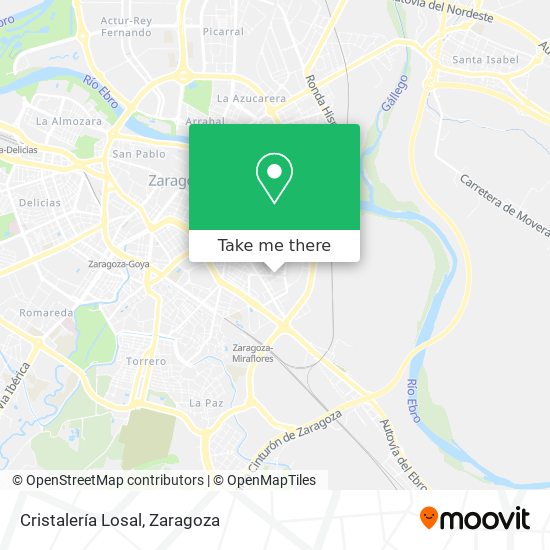Cristalería Losal map