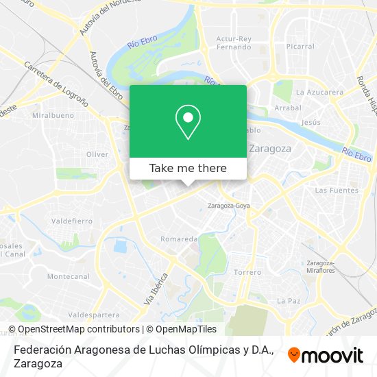 Federación Aragonesa de Luchas Olímpicas y D.A. map