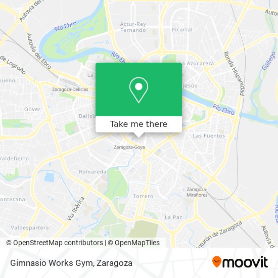 Gimnasio Works Gym map