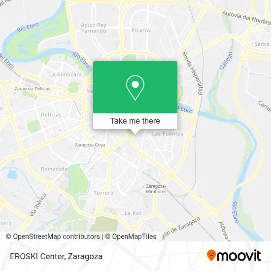 EROSKI Center map