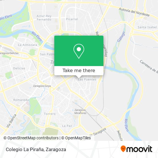 Colegio La Piraña map