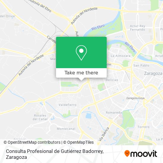 mapa Consulta Profesional de Gutiérrez Badorrey